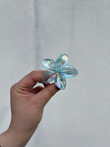 MINI PINZA TRANSPARENTE FLOR CELESTE