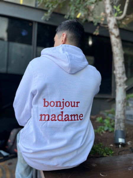 HOODIE BONJOUR BLANCO