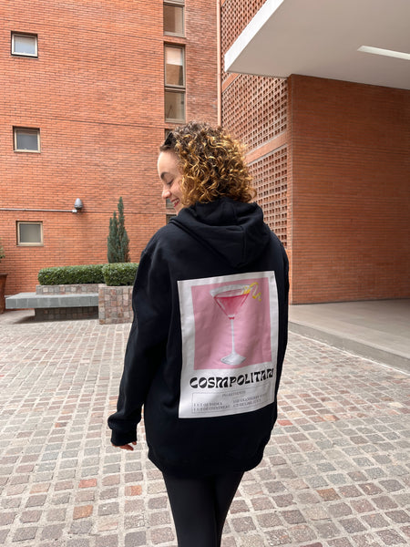 HOODIE COSMOPOLITAN NEGRO