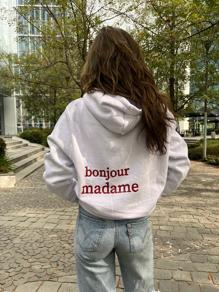 HOODIE BONJOUR BLANCO