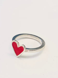 ANILLO CORAZÓN ROJO MINI